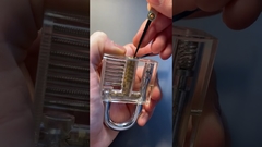 Transparent lock picking #shorts #lockpicking