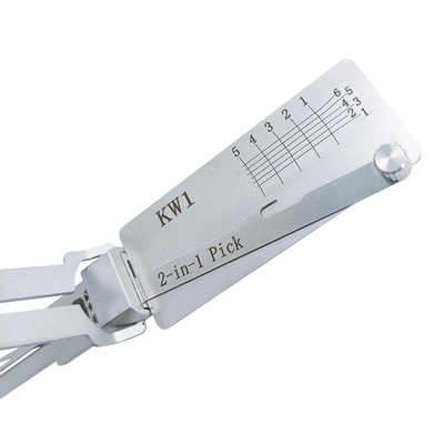 Buy Lishi House Lock Pick Silver Stainless Steel Door Lock Lishi 2in1 Picks Tool Kw1 Lockpick Set Decoder online manufacture