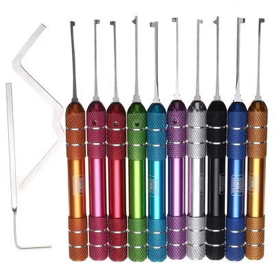 Buy Locksmith Kaba Lock picks 12 in 1 Practice Lock Picks Unlocking Tool Set Keys Remove Tools online manufacture