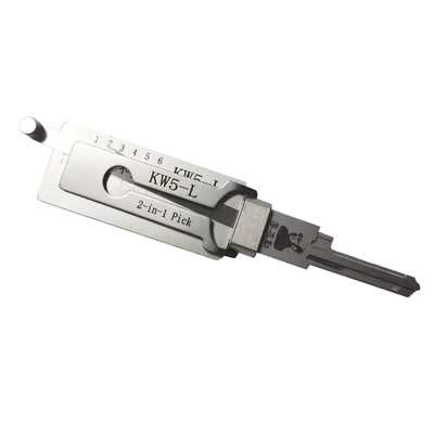 Buy KW5-L Lishi 2 In 1 Lock Pick Tool Residential Locks Stainless Steel Lock Pick Decoder online manufacture