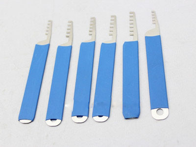 Buy 6-in-1 Comb Style Stainless Steel lock pick sets for beginners online manufacture