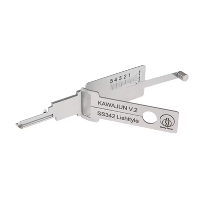 Buy Lishi 2in1 Residential Civilian tools Lock Cylinder Opening Tool(SS342) Reader for japan KAWAJUN Locksmith Tools online manufacture