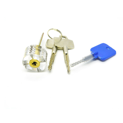 Buy 5pcs Set Transparent Cross-shaped Bullhead Lock Practice Padlock Locksmith Tools online manufacture