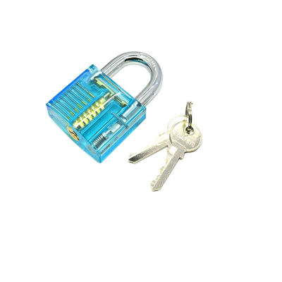 Buy Transparent Light Blue One Character Practice Lock Transparent Locks Locksmith Tools online manufacture
