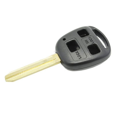 Buy Convenient and Durable Toyota 3-Button Remote Key Casing with Black Plastic Handle online manufacture