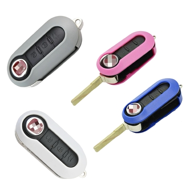 Buy Car Key Shell for F-iat 3 Button Flip Remote Key Shell Customizable Color Options online manufacture