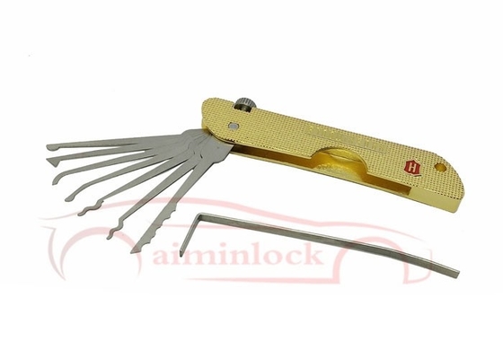 Buy Foldable 7 In 1 Lock Picking Set Locksmith Tools Haoshi Fold Locksmith Tools (Yellow） online manufacture