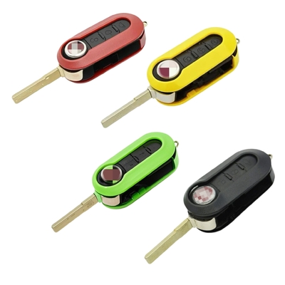 Fiat 3 Button Flip Remote Key Shell Car Key Shell Color Option