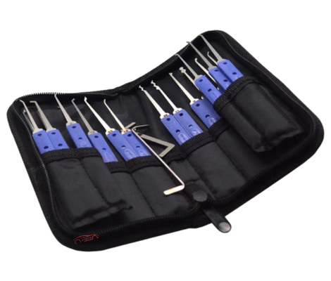 18 pieces KLOM Stainless Steel Lock Pick Set Lock Opener Locksmith Supplies Picks